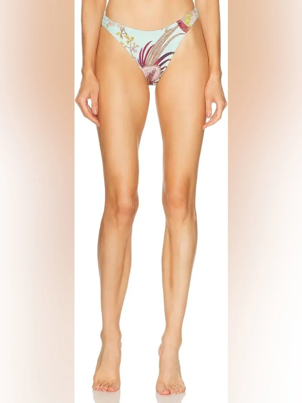 Roberto Cavalli x Skims Fagianella Print Dipped Mid Coverage Bottom Small
